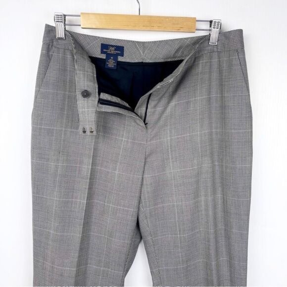 Brooks Brothers gray Plaid Suiting Pants 100% Wool  10 - Picture 3 of 9